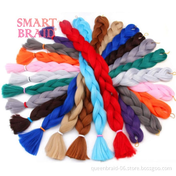 Extra Long 41 Inch Jumbo Braids Hair Extensions Afro Twist Box Braid Crochet Hair Synthetic Braiding Hair 165G/Bundle for Women